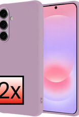 NoXx NoXx Samsung Galaxy A37 Hoesje Siliconen - Lila - 2 PACK