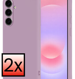 NoXx NoXx Samsung Galaxy A37 Hoesje Siliconen - Lila - 2 PACK