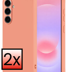 NoXx NoXx Samsung Galaxy A37 Hoesje Siliconen - Perzik - 2 PACK