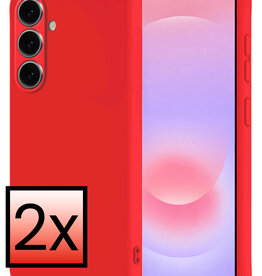 NoXx NoXx Samsung Galaxy A37 Hoesje Siliconen - Rood - 2 PACK