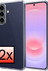 NoXx NoXx Samsung Galaxy A37 Hoesje Siliconen - Transparant - 2 PACK