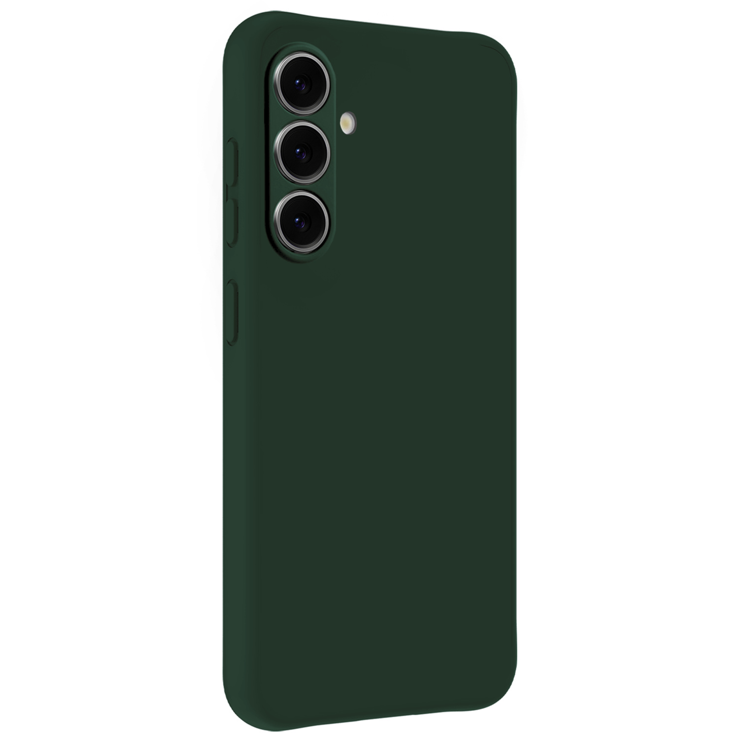 NoXx NoXx Samsung Galaxy A37 Hoesje Siliconen Met Screenprotector - Donkergroen