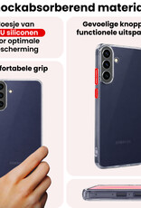 NoXx NoXx Samsung Galaxy A37 Hoesje Siliconen Met Screenprotector - Transparant