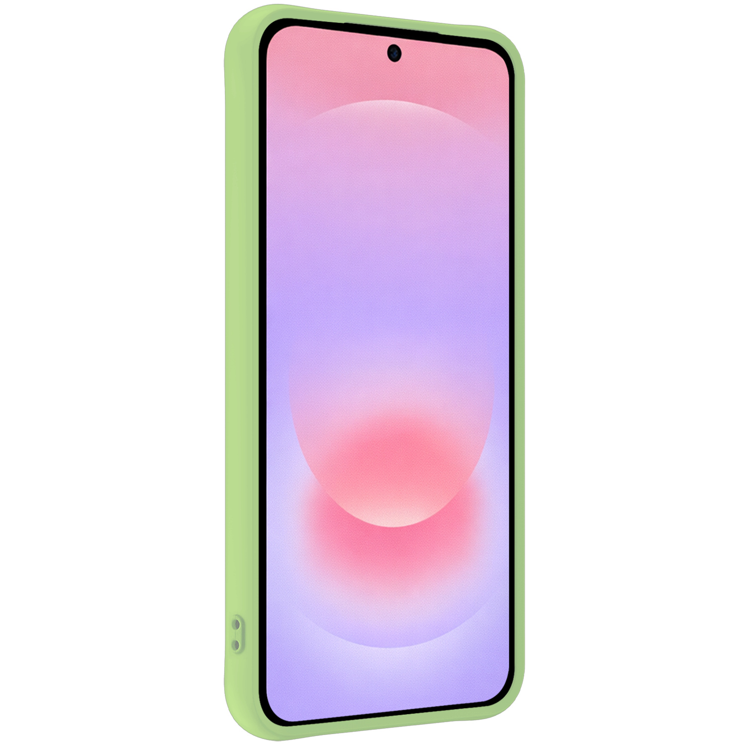 NoXx NoXx Samsung Galaxy A37 Hoesje Siliconen Met 2x Screenprotector - Groen