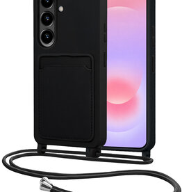 NoXx NoXx Samsung Galaxy A37 Hoesje Pashouder met Koord - Zwart