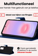 NoXx NoXx Samsung Galaxy A37 Hoesje Bookcase - Donkerblauw