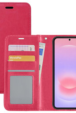 NoXx NoXx Samsung Galaxy A37 Hoesje Bookcase - Donkerroze