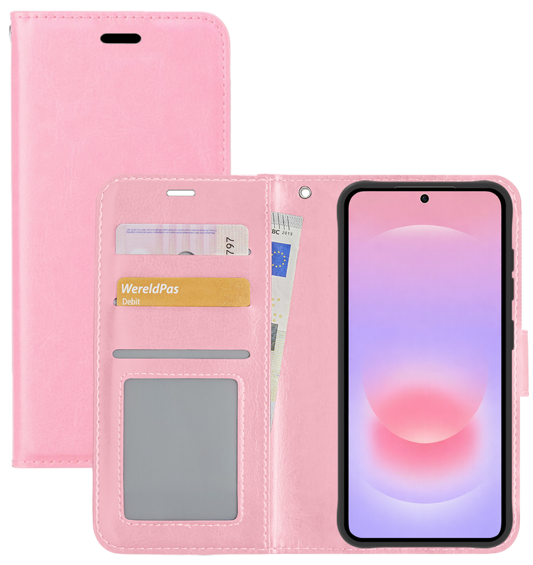 NoXx NoXx Samsung Galaxy A37 Hoesje Bookcase - Lichtroze