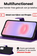 NoXx NoXx Samsung Galaxy A37 Hoesje Bookcase - Paars