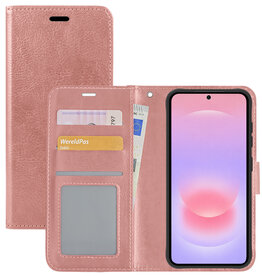 NoXx NoXx Samsung Galaxy A37 Hoesje Bookcase - Rose Goud