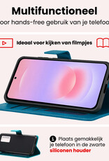 NoXx NoXx Samsung Galaxy A37 Hoesje Bookcase - Turquoise