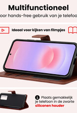 NoXx NoXx Samsung Galaxy A37 Hoesje Bookcase Met Screenprotector - Bruin