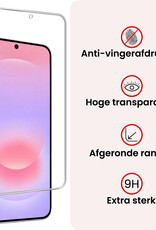 NoXx NoXx Samsung Galaxy A37 Hoesje Bookcase Met Screenprotector - Rood