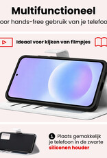 NoXx NoXx Samsung Galaxy A37 Hoesje Bookcase Met Screenprotector - Wit