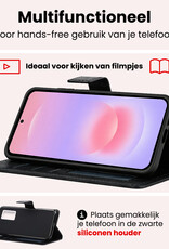 NoXx NoXx Samsung Galaxy A37 Hoesje Bookcase Met Screenprotector - Zwart