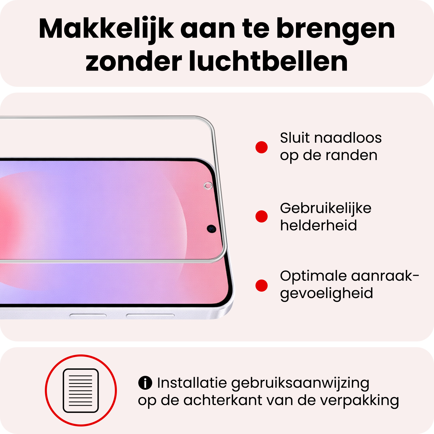 NoXx NoXx Samsung Galaxy A37 Hoesje Bookcase Met Screenprotector - Zwart