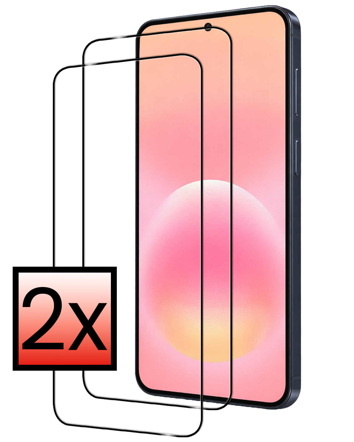 NoXx NoXx Samsung Galaxy A57 Screenprotector Glas Full Cover - 2 PACK