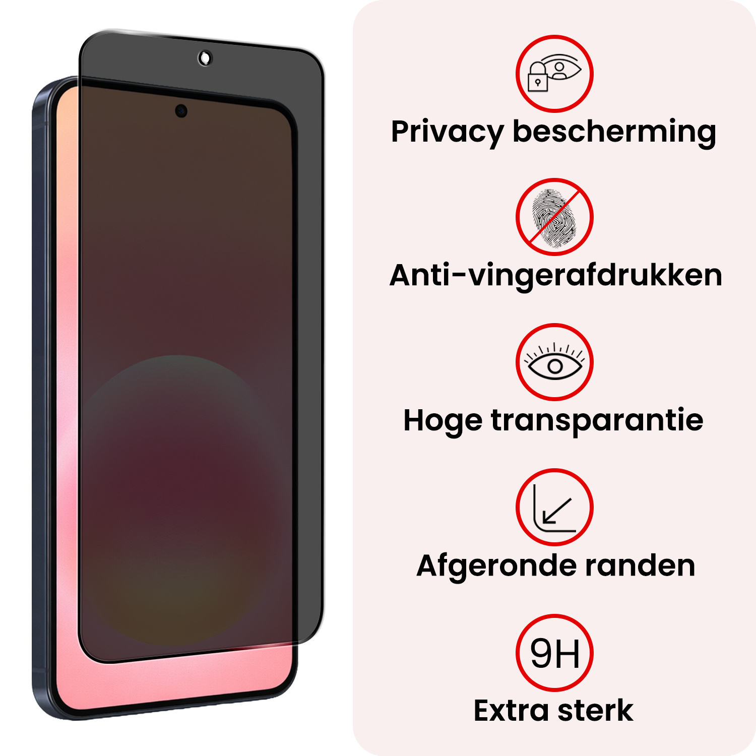 NoXx NoXx Samsung Galaxy A57 Screenprotector Glas Privacy - 2 PACK