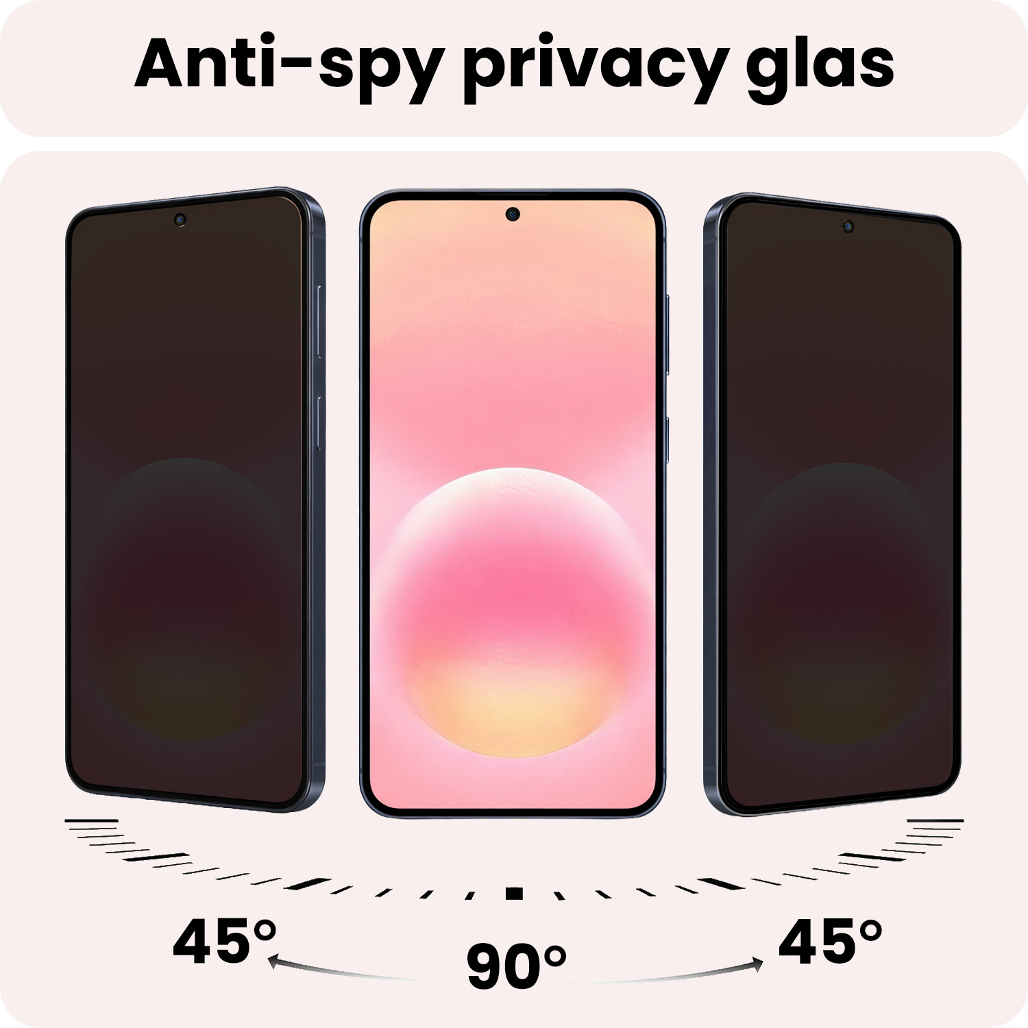 NoXx NoXx Samsung Galaxy A57 Screenprotector Glas Privacy - 2 PACK