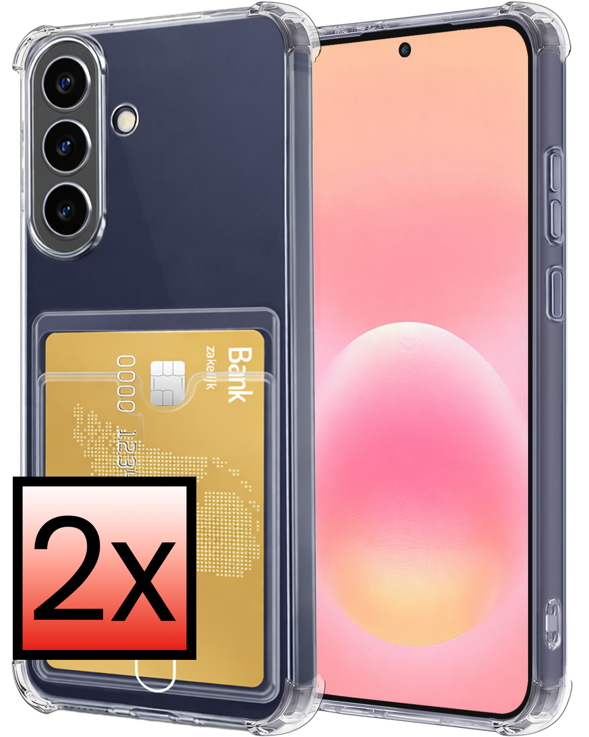 NoXx NoXx Samsung Galaxy A57 Hoesje Pashouder - 2 PACK