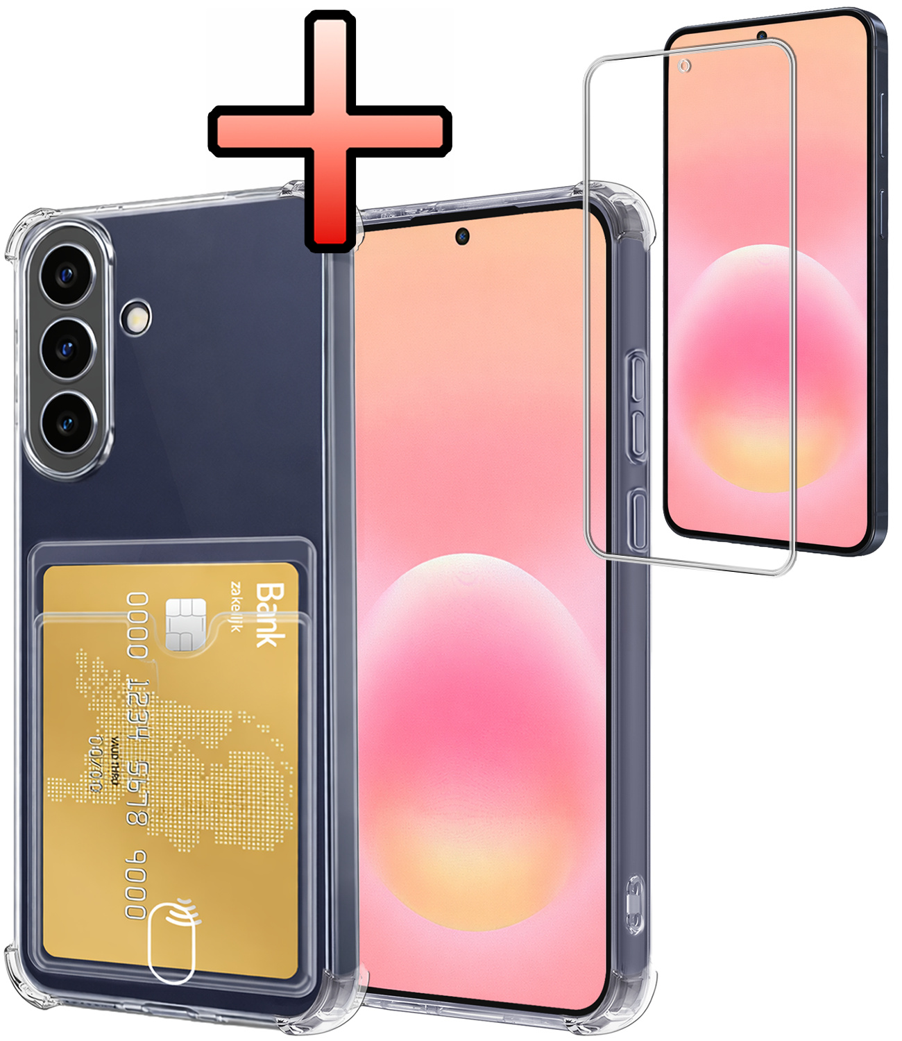 NoXx NoXx Samsung Galaxy A57 Hoesje Pashouder Met Screenprotector