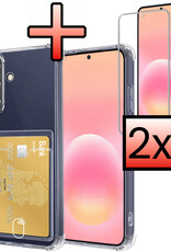 NoXx NoXx Samsung Galaxy A57 Hoesje Pashouder Met 2x Screenprotector