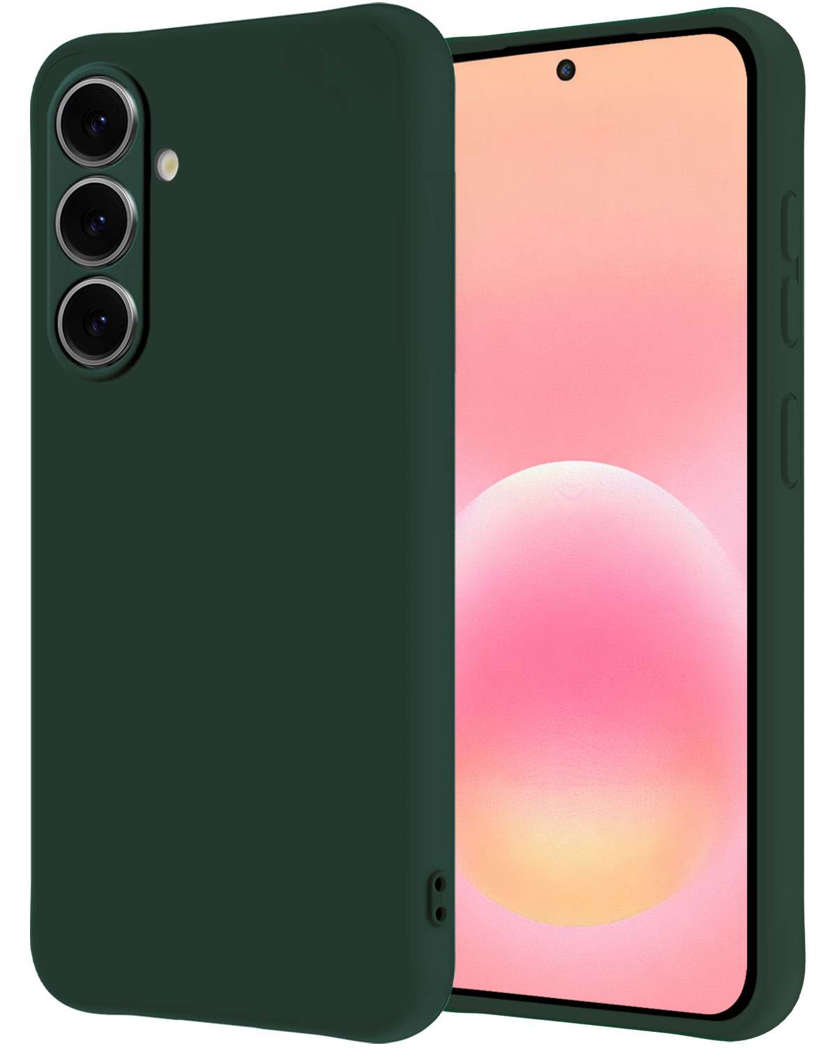 NoXx NoXx Samsung Galaxy A57 Hoesje Siliconen - Donkergroen