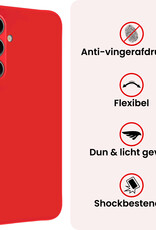 NoXx NoXx Samsung Galaxy A57 Hoesje Siliconen - Rood