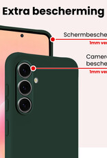 NoXx NoXx Samsung Galaxy A57 Hoesje Siliconen - Donkergroen - 2 PACK