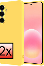 NoXx NoXx Samsung Galaxy A57 Hoesje Siliconen - Geel - 2 PACK