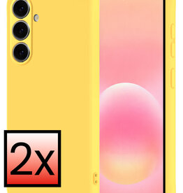 NoXx NoXx Samsung Galaxy A57 Hoesje Siliconen - Geel - 2 PACK