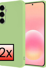 NoXx NoXx Samsung Galaxy A57 Hoesje Siliconen - Groen - 2 PACK