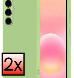 NoXx NoXx Samsung Galaxy A57 Hoesje Siliconen - Groen - 2 PACK