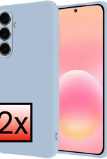 NoXx NoXx Samsung Galaxy A57 Hoesje Siliconen - Lichtblauw - 2 PACK