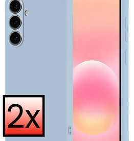 NoXx NoXx Samsung Galaxy A57 Hoesje Siliconen - Lichtblauw - 2 PACK