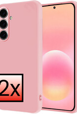 NoXx NoXx Samsung Galaxy A57 Hoesje Siliconen - Lichtroze - 2 PACK