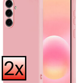 NoXx NoXx Samsung Galaxy A57 Hoesje Siliconen - Lichtroze - 2 PACK