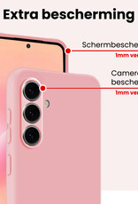 NoXx NoXx Samsung Galaxy A57 Hoesje Siliconen - Lichtroze - 2 PACK