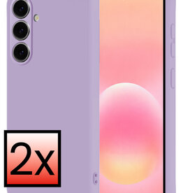 NoXx NoXx Samsung Galaxy A57 Hoesje Siliconen - Lila - 2 PACK