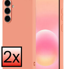 NoXx NoXx Samsung Galaxy A57 Hoesje Siliconen - Perzik - 2 PACK