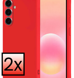 NoXx NoXx Samsung Galaxy A57 Hoesje Siliconen - Rood - 2 PACK