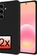 NoXx NoXx Samsung Galaxy A57 Hoesje Siliconen - Zwart - 2 PACK