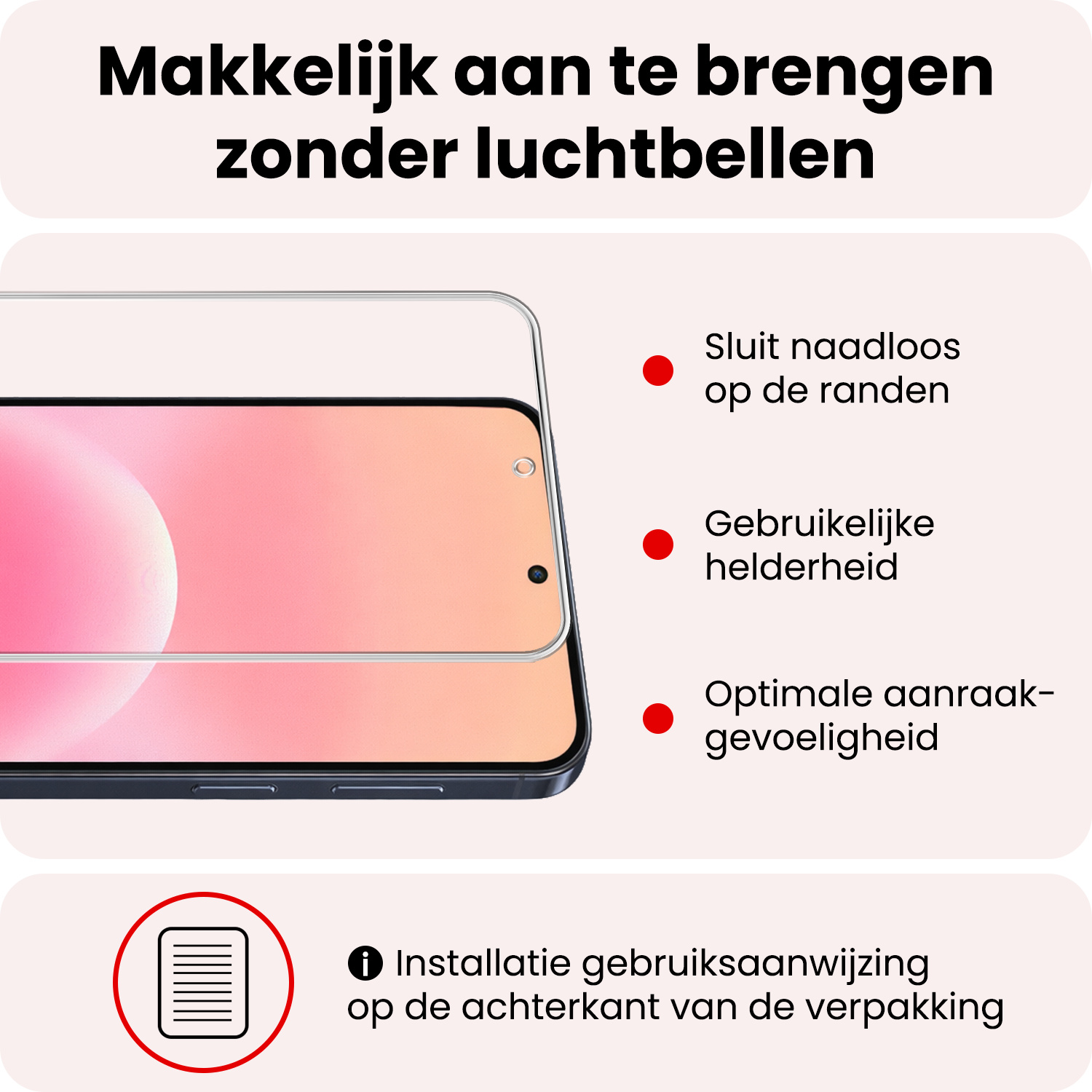 NoXx NoXx Samsung Galaxy A57 Hoesje Siliconen Met Screenprotector - Donkerblauw