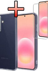 NoXx NoXx Samsung Galaxy A57 Hoesje Siliconen Met Screenprotector - Transparant