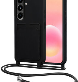 NoXx NoXx Samsung Galaxy A57 Hoesje Pashouder met Koord - Zwart