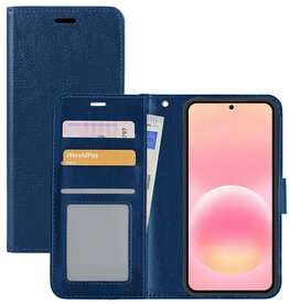 NoXx NoXx Samsung Galaxy A57 Hoesje Bookcase - Donkerblauw