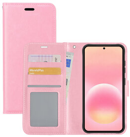 NoXx NoXx Samsung Galaxy A57 Hoesje Bookcase - Lichtroze