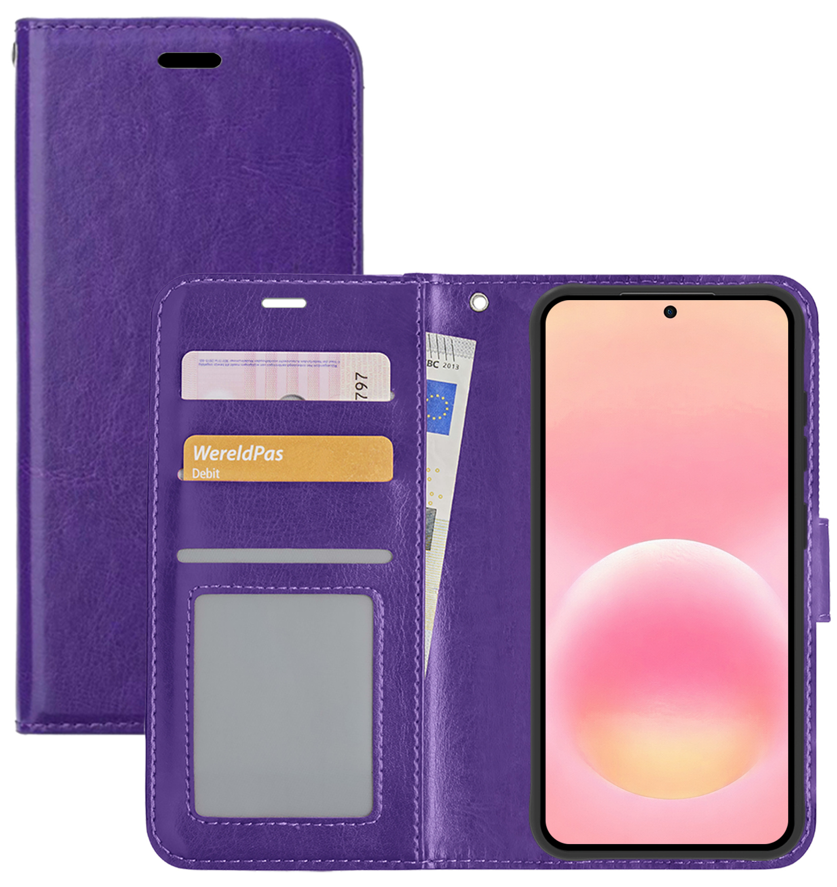 NoXx NoXx Samsung Galaxy A57 Hoesje Bookcase - Paars