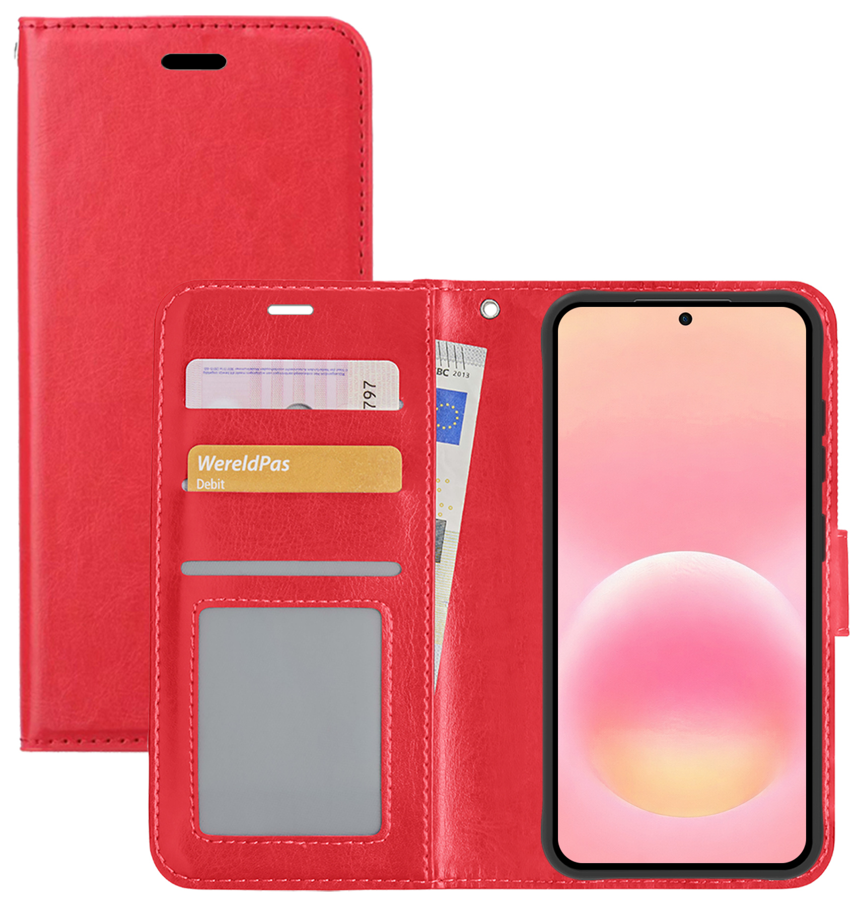 NoXx NoXx Samsung Galaxy A57 Hoesje Bookcase - Rood