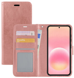 NoXx NoXx Samsung Galaxy A57 Hoesje Bookcase - Rose Goud